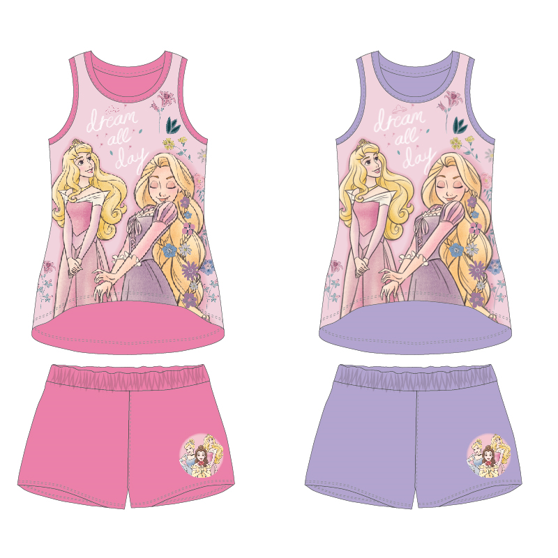 Camiseta + conjunto Princess Disney  corto