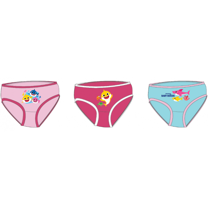 Box of 3  panties Baby shark