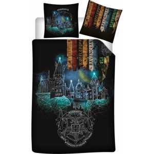 Set copripiumino Harry Potter - 1 copripiumino 140x200 + 1 federa 63x63cm