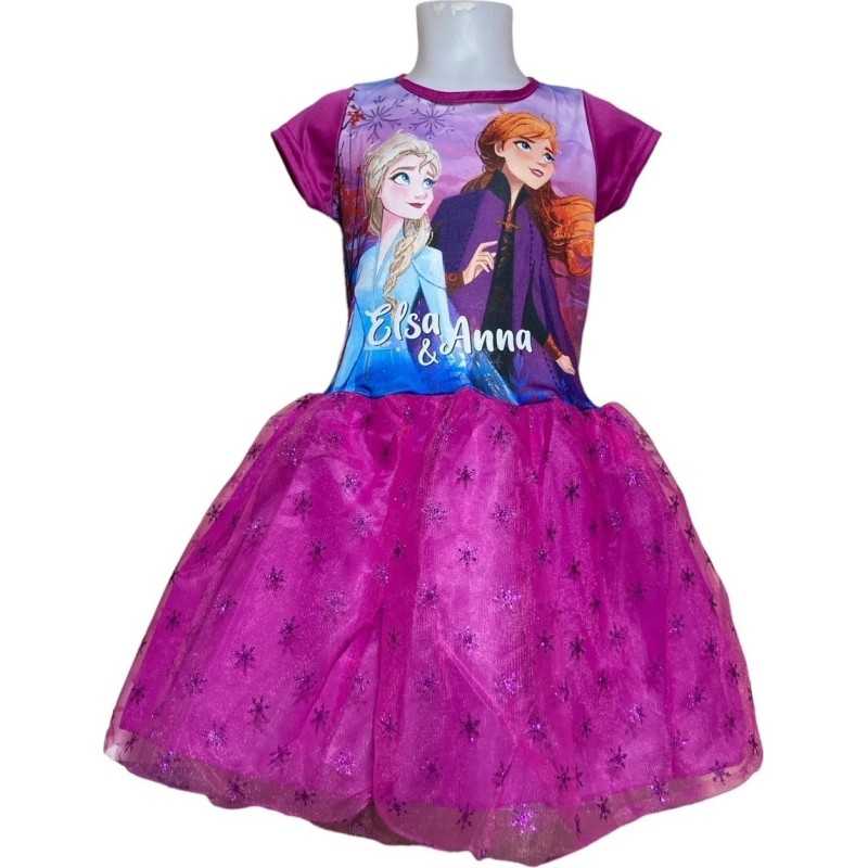 Vestido Fantasia Frozen Disney