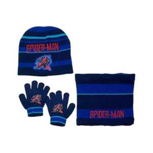 Set 3 piezas gorro + redecilla + guantes Spiderman