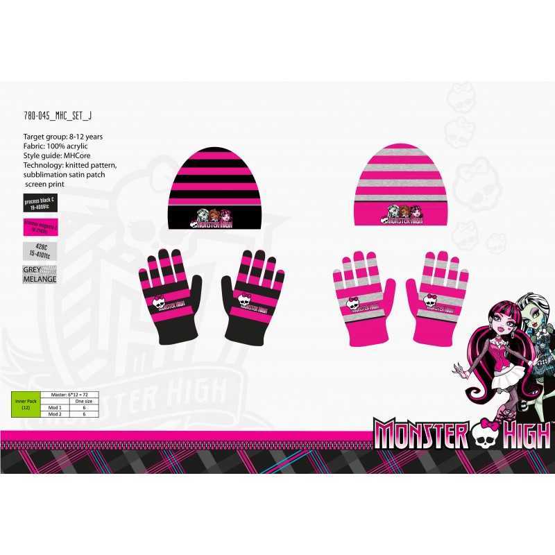 Set Bonnet et Gants Monster High -780-045