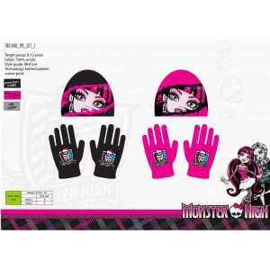 Monster High hat and gloves set