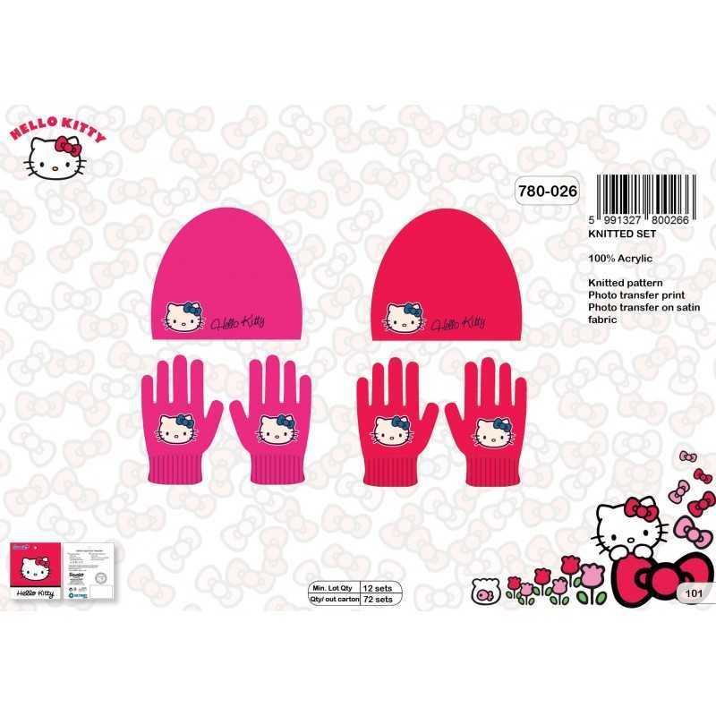 Set Bonnet et Gants Hello Kitty - 780-026