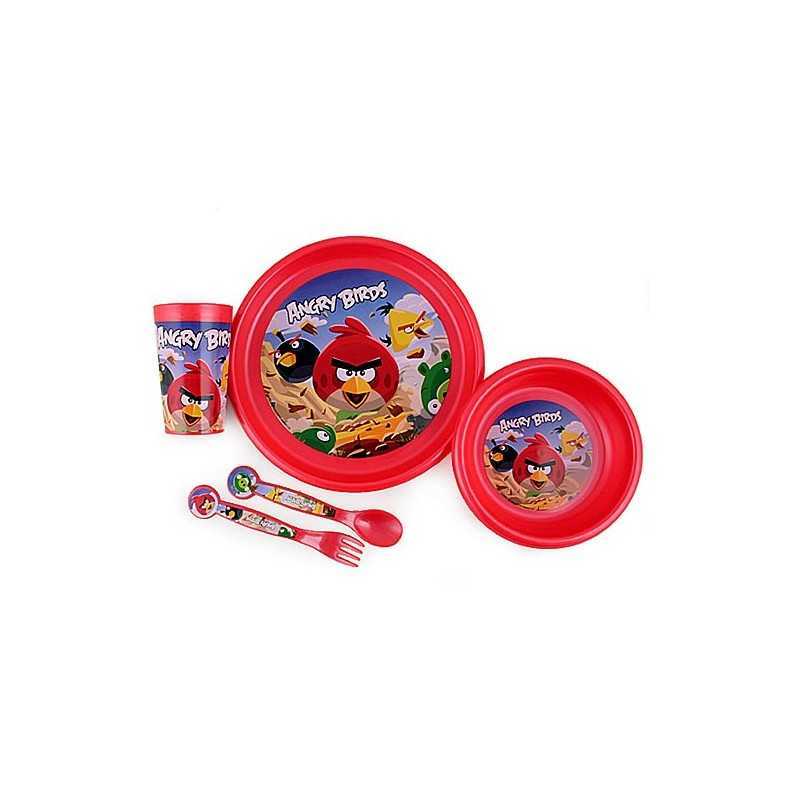 ANGRY BIRDS 5-teiliges Kindergeschirr ANGRY BIRDS aus Polypropylen