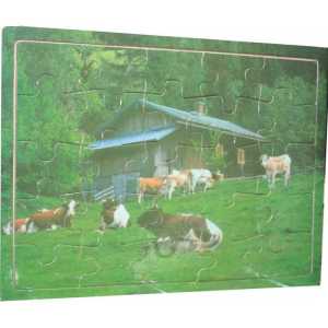 Puzzle en bois - vaches