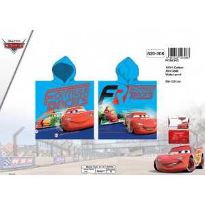 Poncho con capucha Disney Cars