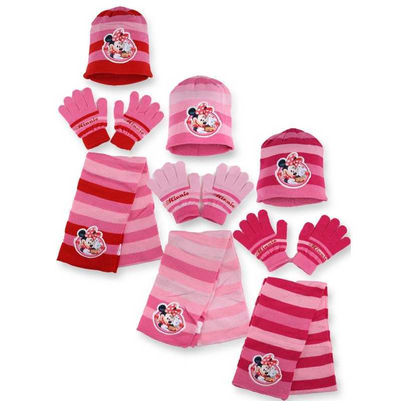 Minnie Disney 3-piece set CAP + GLOVES + SCARF Minnie Disney