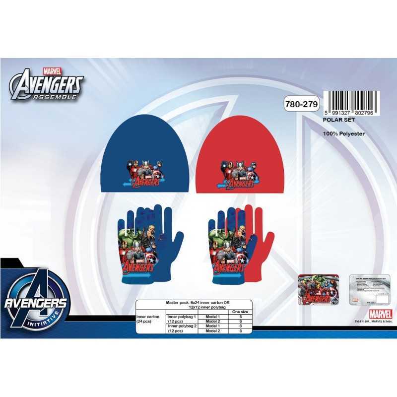 Bonnet + Guanti Avengers 780-279 Fleece