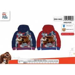 Sweat Secret Life Of Pets à capuche