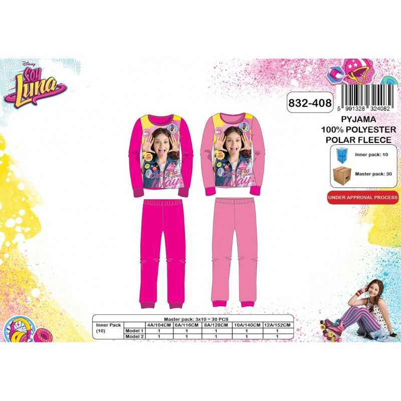 Pajamas fleece long Soy Luna - 4 to 12 years