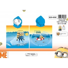 Poncho bath hooded Minions - 820-659