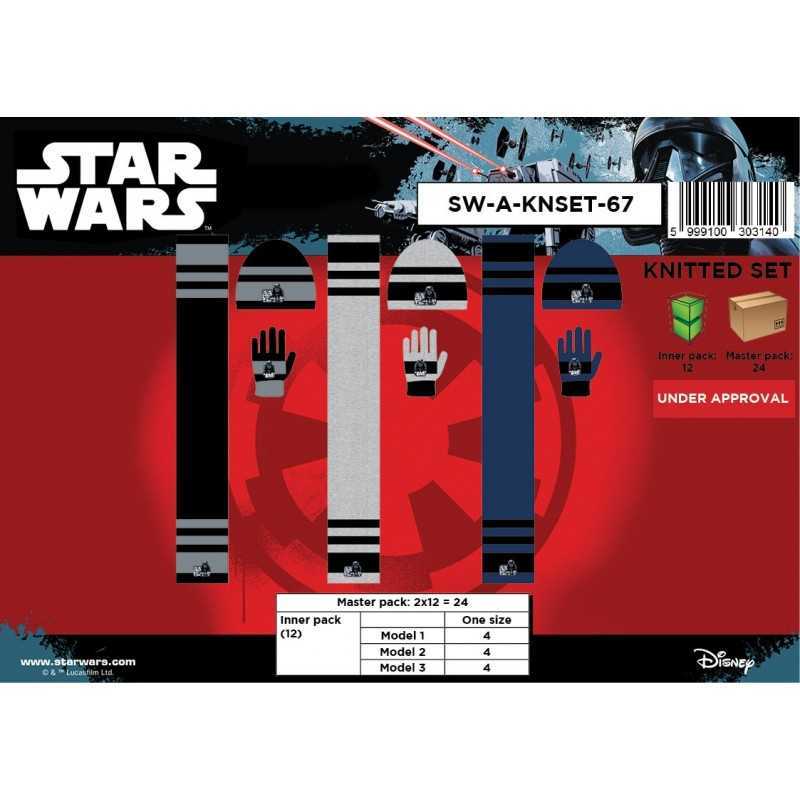 Set 3 Teile Star Wars HUT + HANDSCHUHE + SCHAL Star Wars