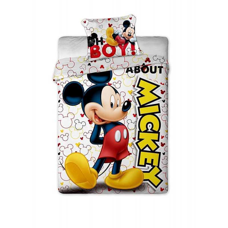 Housse de couette Mickey avec Taie d'oreiller