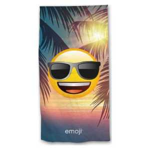 Drap de plage ou drap de bain Emoji en vacances