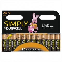 Piles Duracell Simply AA/LR06 X 12