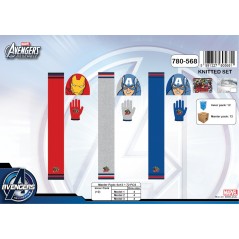 Set 3 pièces Avengers bonnet + gants + echarpe Avengers- 780-568