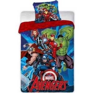 Parure Housse de Couette Avengers + Taies d'Oreiller Avengers