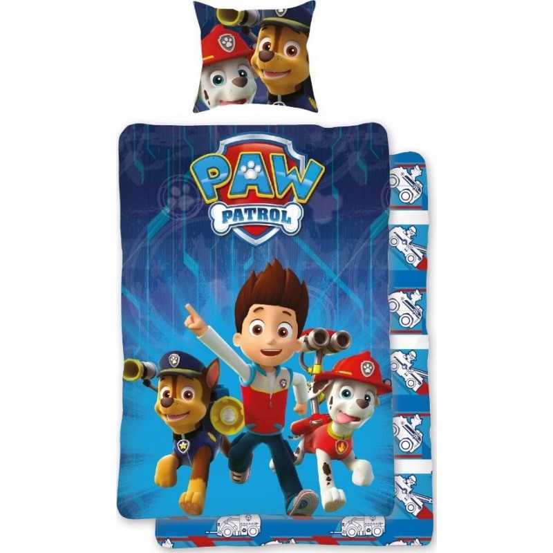  Parure Housse de couette Paw Patrol  En Coton -  parure de lit Pat Patrouille