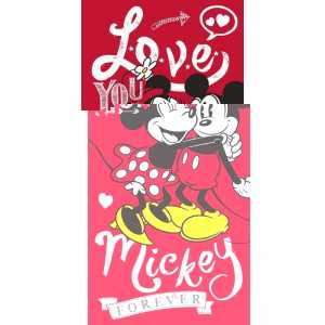 Drap de plage ou drap de bain Mickey et Minnie 