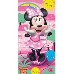 Drap de plage ou Serviette de bain Minnie en coton