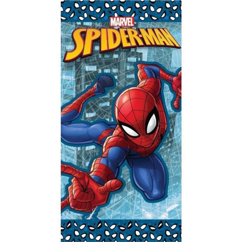 Drap de plage ou drap de bain Spiderman en coton