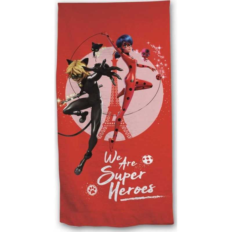 Drap de plage ou Serviette de Miraculous en coton