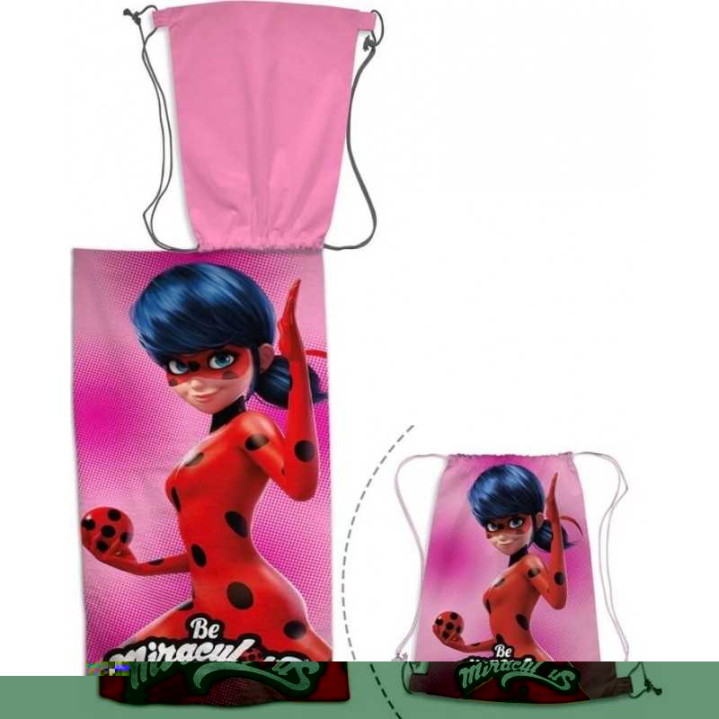 LadyBug Strandtuch mit Pooltasche